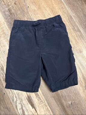 🩳 Navy Blue Casual Elastic Waist Shorts